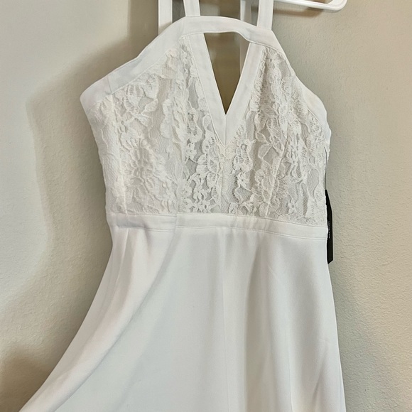 Flirty white mini dress from Lulu’s, never worn. - Picture 2 of 4